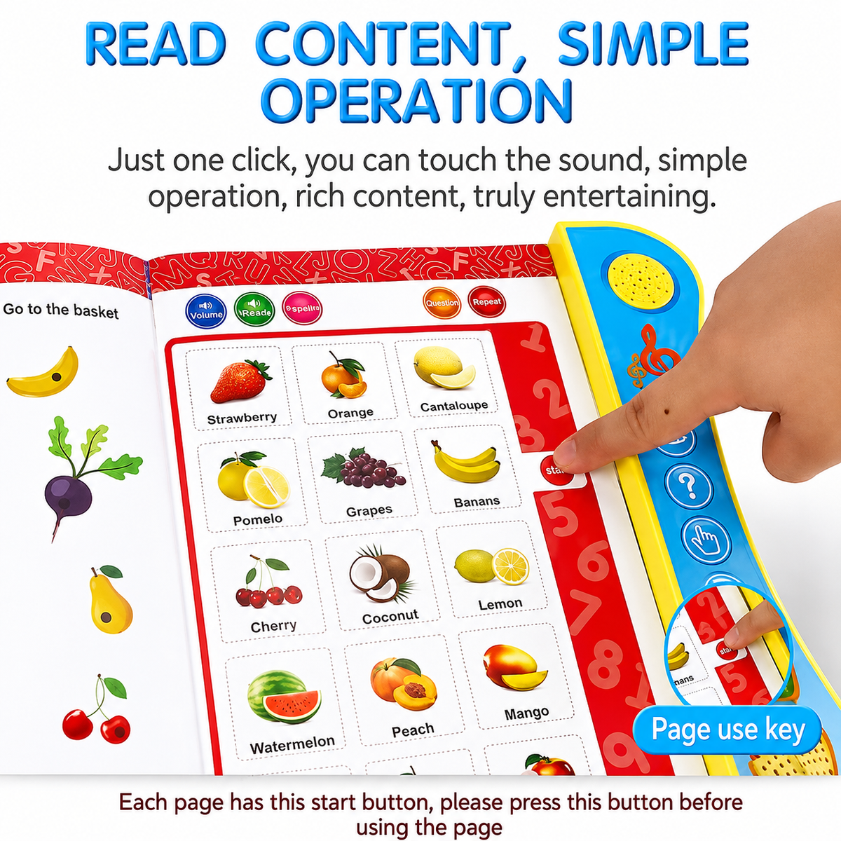 Electronic Intelligent Book with All Learning Materials, Clear Voice 🔊, Touch Sensors 👆,  Multi Color 🌈 , Includes Eraser ✏️