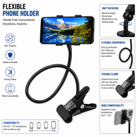 Flexible Lazy Phone Stand for Table | Height Adjustable 360° Rotating Mobile Holder for Online Classes, Live Streaming, OTT, Video Calls & YouTube